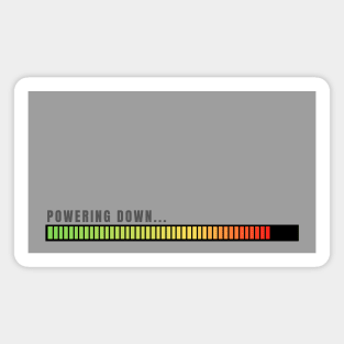 Powering down indicator Magnet